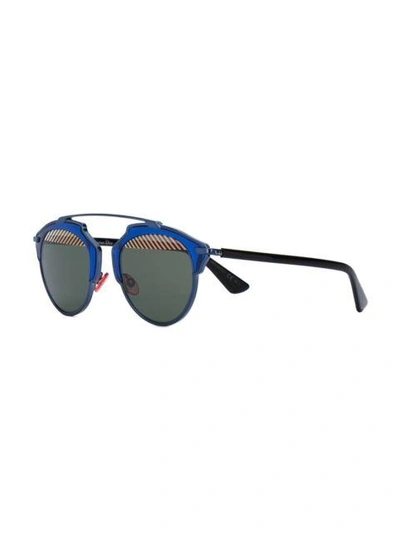 Shop Dior 'so Real' Sonnenbrille In Blue