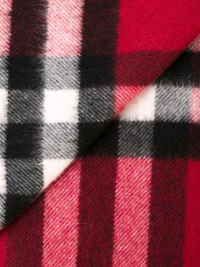 Shop Burberry The Classic Check Cashmere Scarf In Red