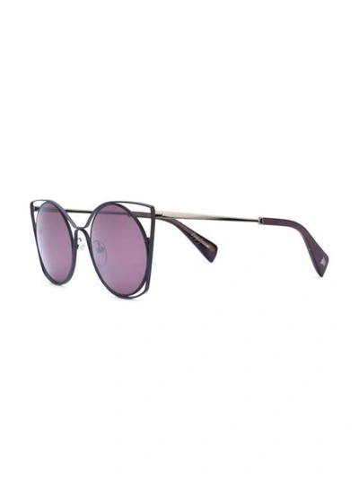 Shop Yohji Yamamoto Cat Eye Sunglasses - Pink