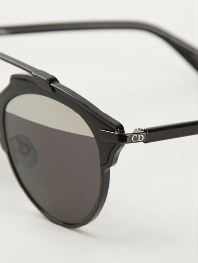Shop Dior Eyewear 'so Real' Sunglasses - Black