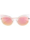 Fendi 'eyeshine' Sunglasses In Pink