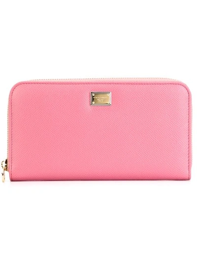 Dolce & Gabbana Dauphine Wallet In Pink