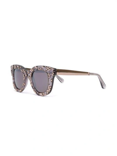 Shop Cutler And Gross Leopard Print Sunglasses