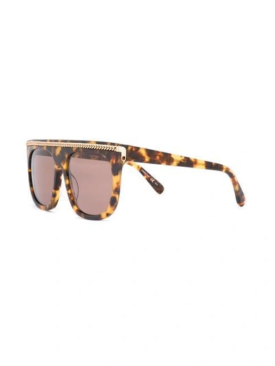 Shop Stella Mccartney Falabella Oversized Sunglasses