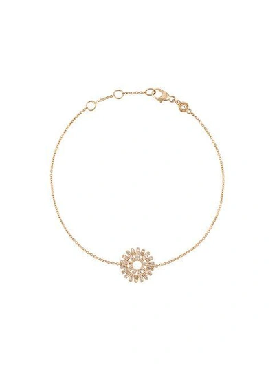 Shop Astley Clarke Rising Sun 14kt Gold Diamond Bracelet In Metallic
