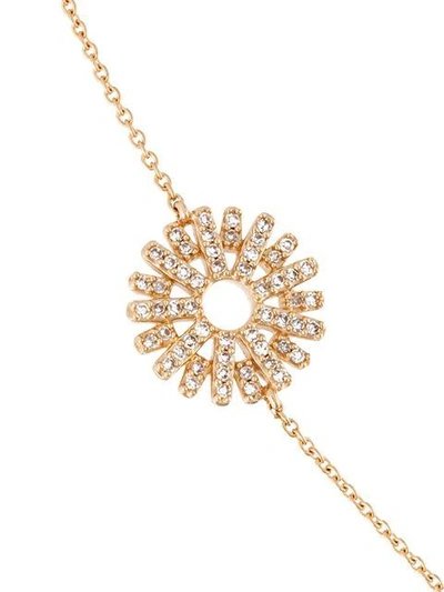 Shop Astley Clarke Rising Sun 14kt Gold Diamond Bracelet In Metallic