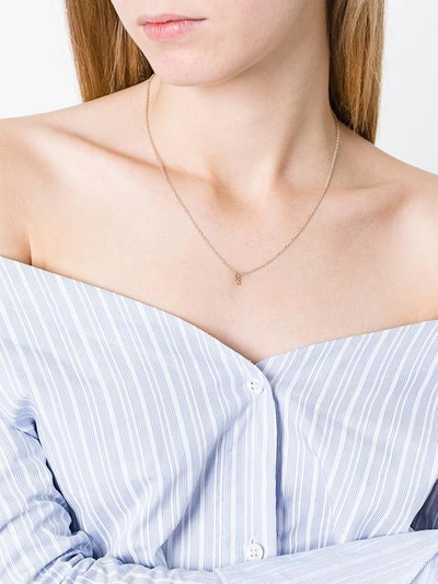 Shop Maya Magal 'kisses' Pendant Necklace - Metallic