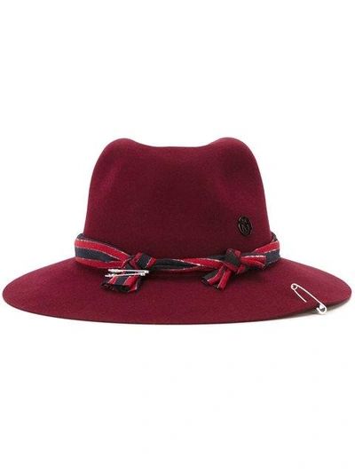 Shop Maison Michel Fedora Hat In Pink