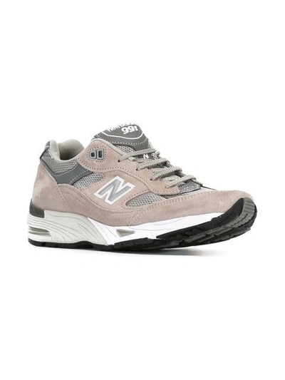 Shop New Balance Panelled Sneakers In Grey