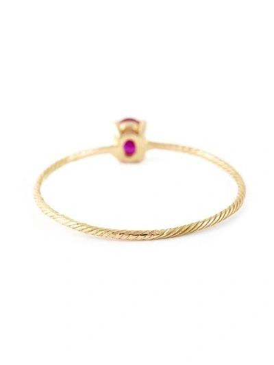 Wouters & Hendrix Gold 'ruby' Ring In Red
