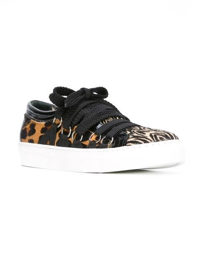 Shop House Of Holland 'smiley' Sneakers - Brown