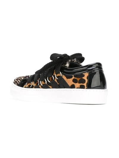 Shop House Of Holland 'smiley' Sneakers - Brown