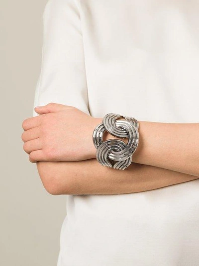 Shop Lara Bohinc 'solar Eclipse' Large Bracelet - Metallic