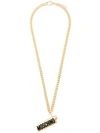 MOSCHINO lighter cover necklace,ENAMEL,METAL