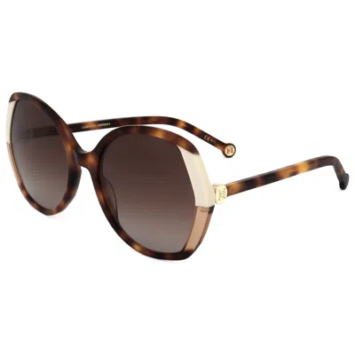 Carolina Herrera Women's Havana Ivory 58mm Sunglasses In Multi