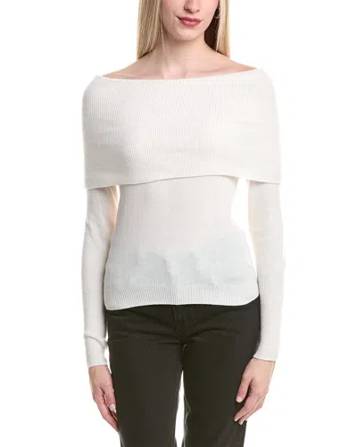 Autumn Cashmere Angelina Cashmere-blend Sweater In White