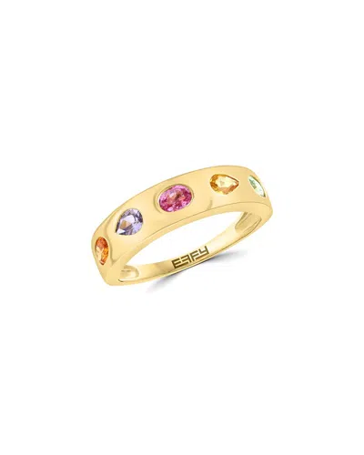 Effy Fine Jewelry 14k 0.97 Ct. Tw. Multi Sapphire Ring In Multi