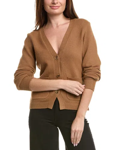 Ted Baker Button Cardigan In Brown