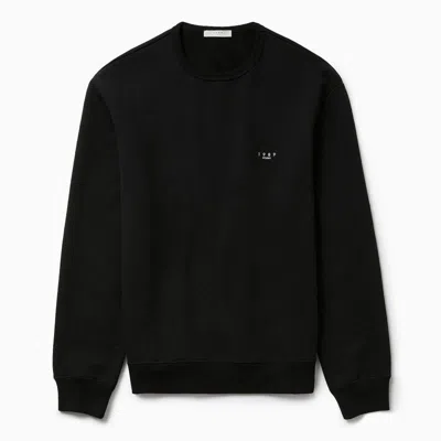 1989 Studio Crewneck Sweatshirt Ribbed Cuffs And Hem In Black
