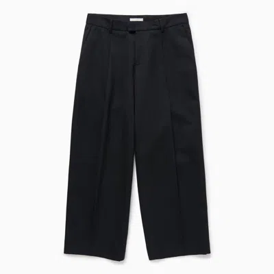 1989 Studio Pleated Chino Trousers With Back Pockets In Black