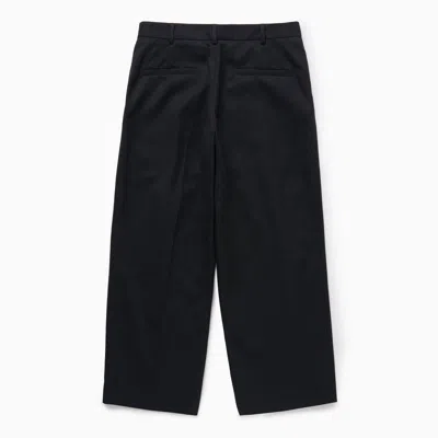 1989 Studio Pleated Chino Trousers With Back Pockets In Black