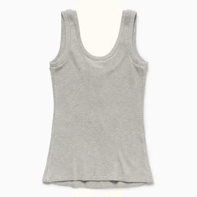 1989 Studio Stretch Fabric Waffle Tank Top In Gray