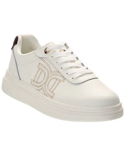Dune London Eldi Leather Sneaker In White
