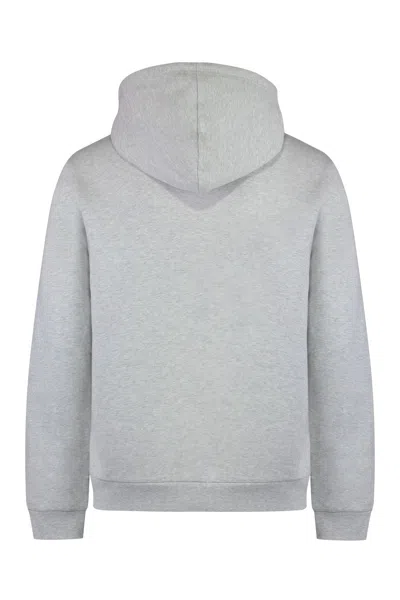 Apc A.p.c. Standard Rue Madame Cotton Hoodie In Gray