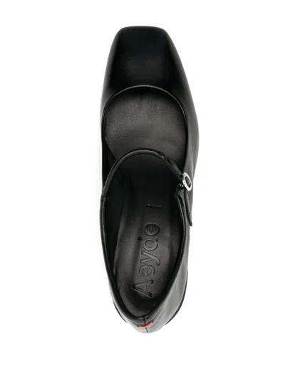 Aeyde Aline Nappa Leather Black In Black