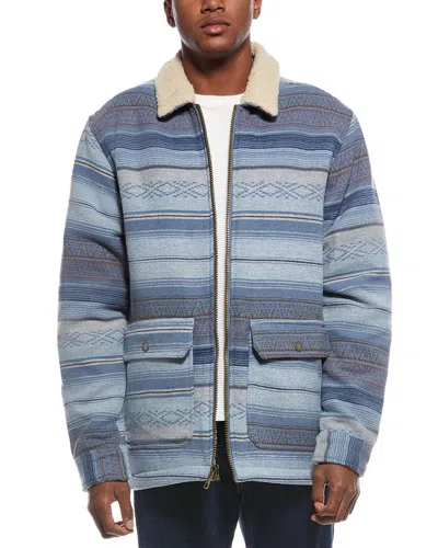 Weatherproof Vintage Berber Lined Southwest Rancher Coat In Multi