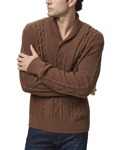 Paige Cobb Cable-knit Cotton Sweater In Brown