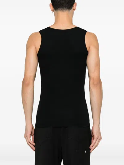 Alexander Mcqueen Alexander Mc Queen Skull Cotton Top In Black