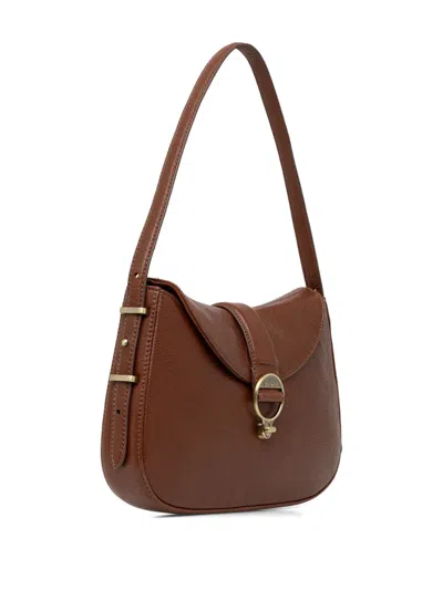 Barbour Alder Leather Sling Bag In Brown