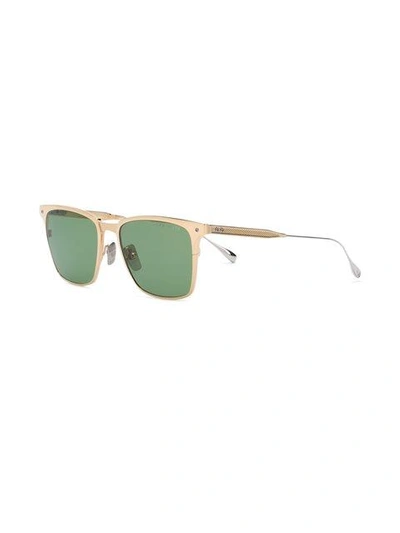 Shop Dita Eyewear Square Frame Sunglasses In Metallic