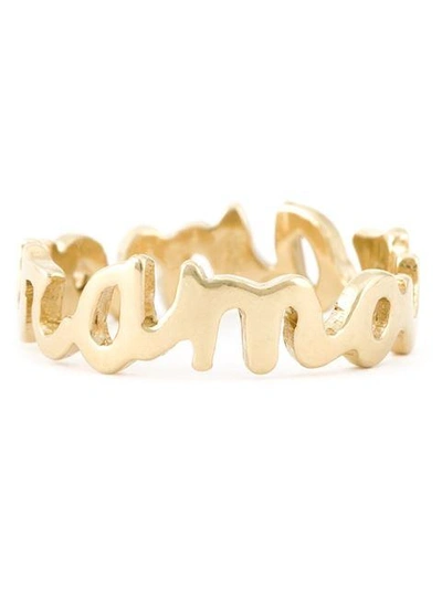 Shop Wouters & Hendrix 'amour' Ring In Metallic