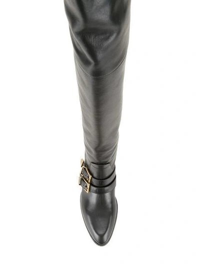 Shop Chloé Over The Knee Boots In Black