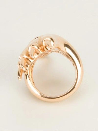 Shop Paolo Piovan Tiger Claw Ring In Metallic