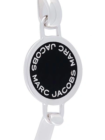 Shop Marc Jacobs Enamel Logo Disk Bracelet - Black