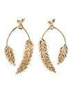 AURELIE BIDERMANN 'Wheat' earrings,GOLD