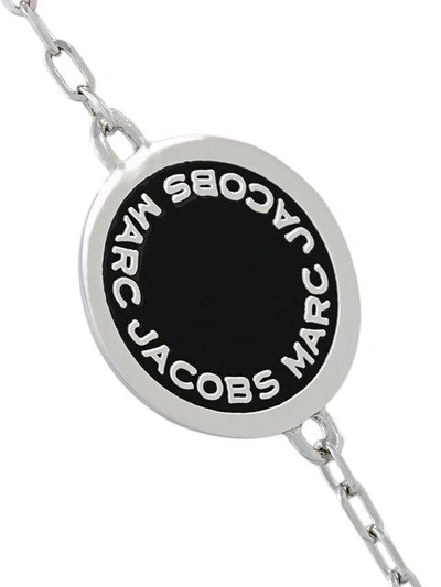 Shop Marc Jacobs Logo Bracelet - Metallic