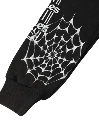 Aries Spider-web Sweatshirt In Black