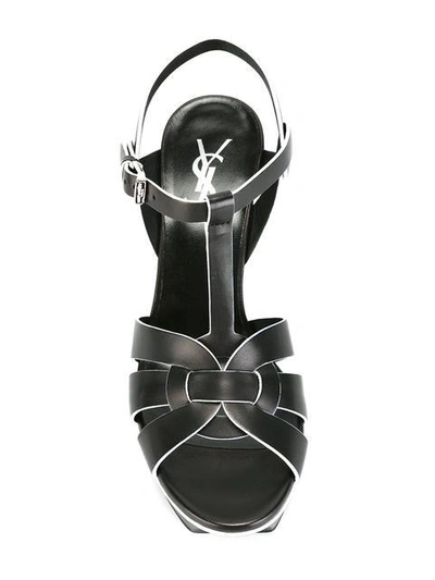 Shop Saint Laurent Classic Tribute 75 Sandals In Black