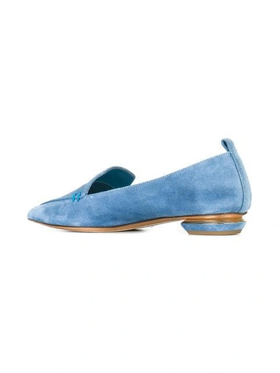 Shop Nicholas Kirkwood 18mm Beya Loafers - Blue