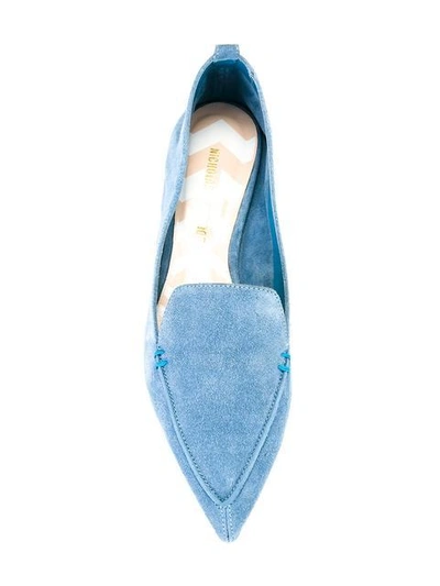 Shop Nicholas Kirkwood 18mm Beya Loafers - Blue