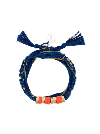 Aurelie Bidermann 'takayama' Wrap Bracelet - Blue