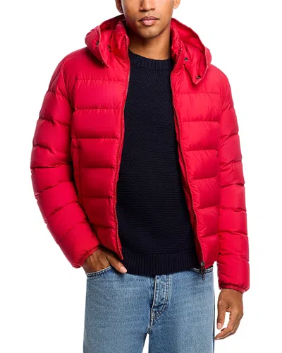 Moncler Maya Jacket Quilted Nylon Down Jacket In Red