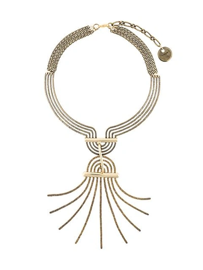 Lanvin Elvira Gold-tone Necklace In Metallic