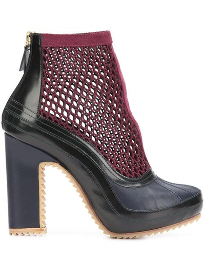 Pierre Hardy X Sacai Mesh Ankle Boots