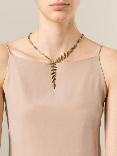 Shop Antonio Bernardo 'wing' Necklace In Metallic