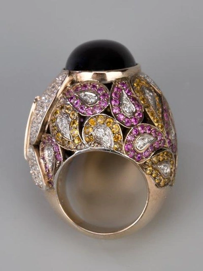 Shop Athena Pink Sapphire And Diamond Robeline Ball Ring In Purple